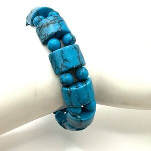 Dyed howlite stretchy bracelet